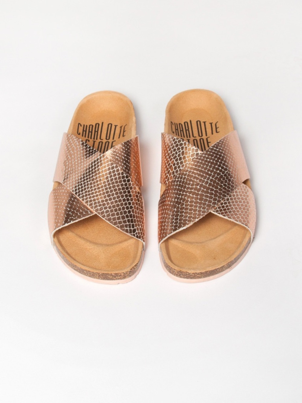 Charlotte Stone Luke Sandals in Gold